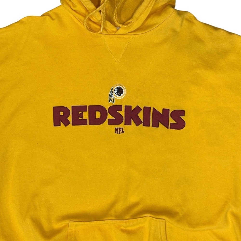Vintage 90s Washington Redskins NFL Team Apparel Hoodie Gold Yellow Men’s XL - Picture 5 of 9